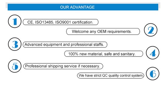 불침투성 처분할 수 있는 노란 고립은 찬성된 세륨 ISO 9001를 가운을 입습니다