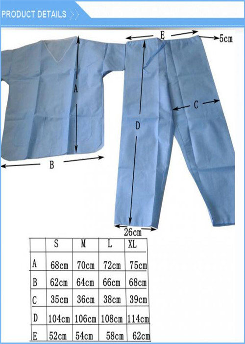 간결은 해군 의학 처분할 수 있는 작업복 한 벌을 제거합니다 한 벌 ISO를 찬성되어 소매를 답니다