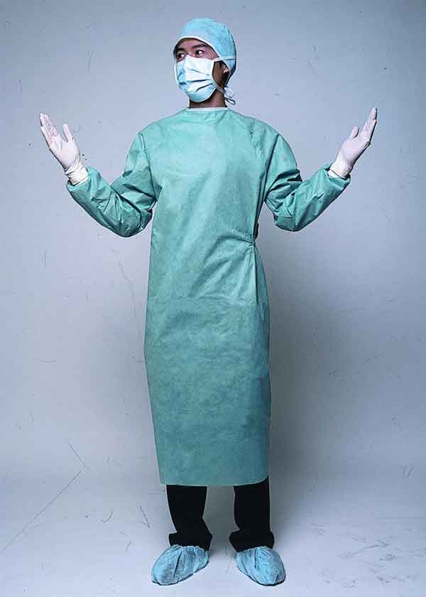 폴리프로필렌 처분할 수 있는 작업복은, 방수 외과용 가운 교차하는 감염을 방지합니다