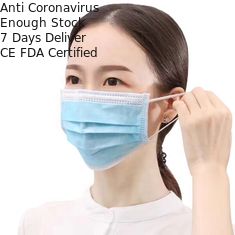 완벽한 처분할 수 있는 먼지 입 가면 비 길쌈된 3개의 층 가면 항균제
