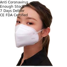 안락한 FFP2 인공호흡기 가면 수직 겹 편평한 항 바이러스 N95 처분할 수 있는 가면