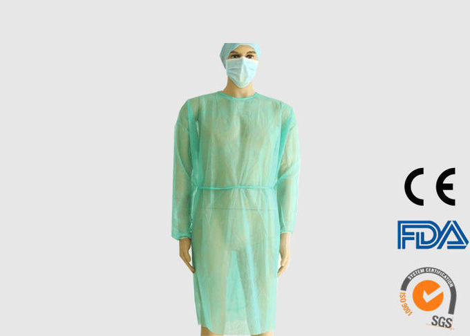 30g 처분할 수 있는 의학 의류, PP는 PE 병원 고립 가운을 입혔습니다